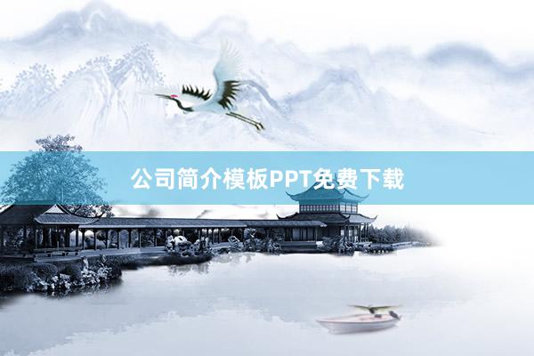 公司简介模板PPT免费下载